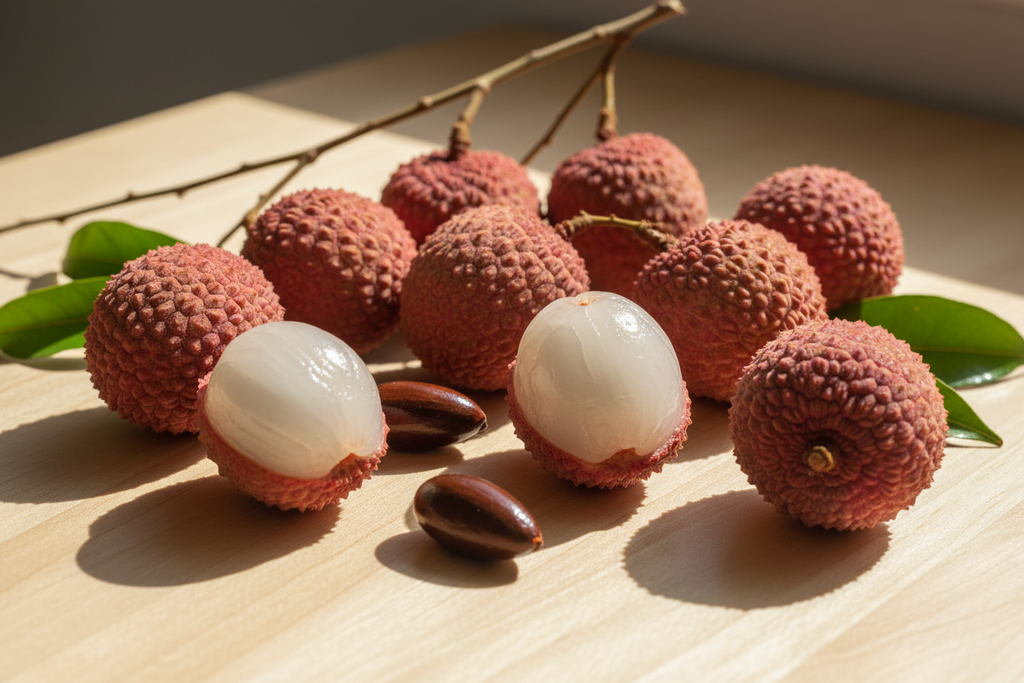 ripe lychees